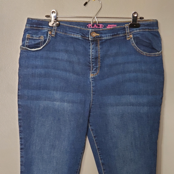 Place Dark Blue Bootcut Leg Jeans Girls Size 20 Plus - Picture 2 of 9